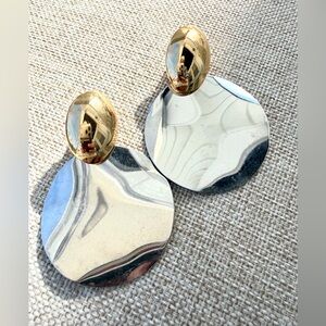 Gold and Silver Statement Earrings